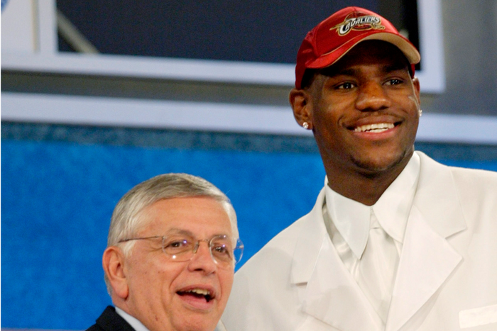 lebron james draft day