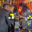 Abena Korkor and Medikal share kiss at Medikal's album listening party