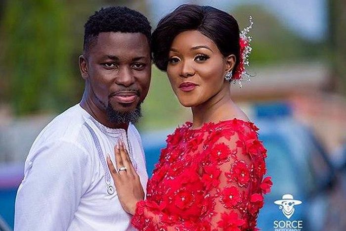 Akosua Vee with husband A-Plus