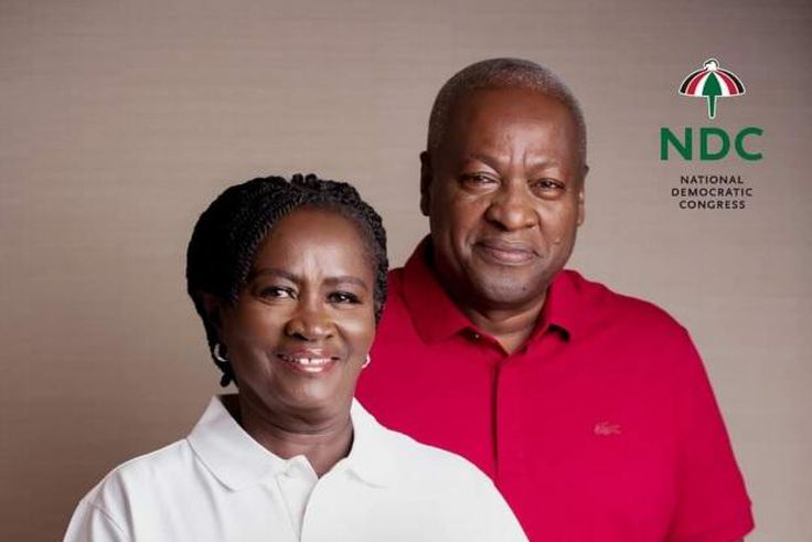 Naana Jane Opoku Agyemang and John Mahama
