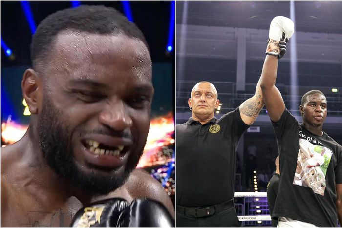 Michael Boapeah: Ghanaian kickboxer knocks out front teeth of Congolese opponent