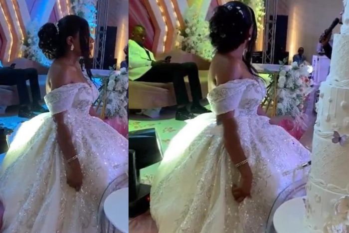 Phone-pressing groom refuses to join bride in cutting wedding cake