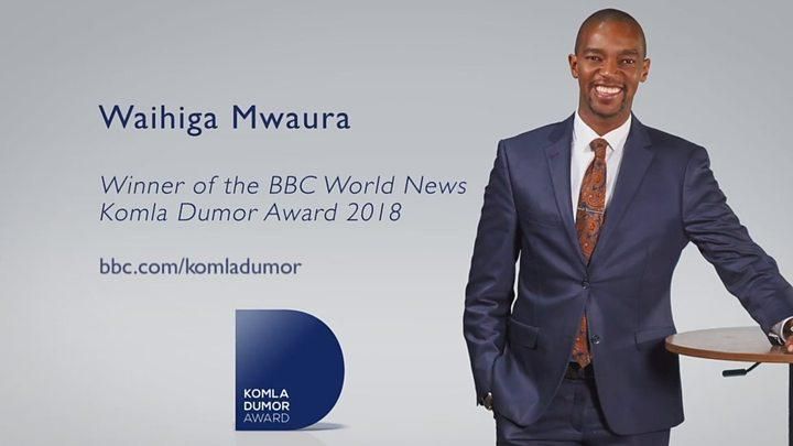 Waihiga Mwaura, Kenyan journalist, winner of Komla Dumor award