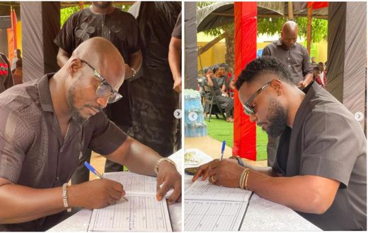 Stephen Appiah, Kwadwo Asamoah sign book of condolence for Christian Atsu