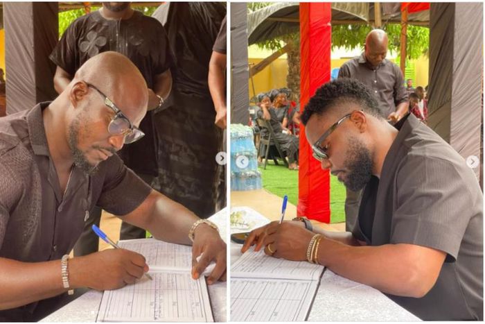 Stephen Appiah, Kwadwo Asamoah sign book of condolence for Christian Atsu