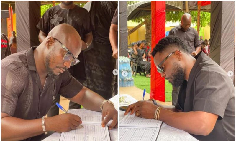 Stephen Appiah, Kwadwo Asamoah sign book of condolence for Christian Atsu