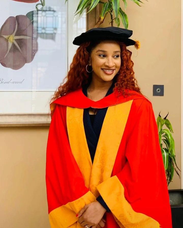 Nollywood actress Adesua Etomi bagged her degree in September 2022  [Legit]