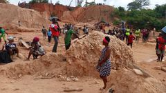 Galamsey pit caves in