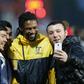 Former Cameroon star Rigobert Song (C, pictured May 2014) is coaching the Olympics squad, who are expected to emerge overall winners in the second leg of a first-round qualifier for the 2020 Tokyo Games