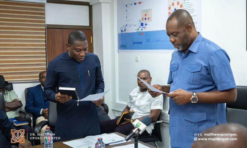 Herbert Krapa sworn in as ECG board Chair