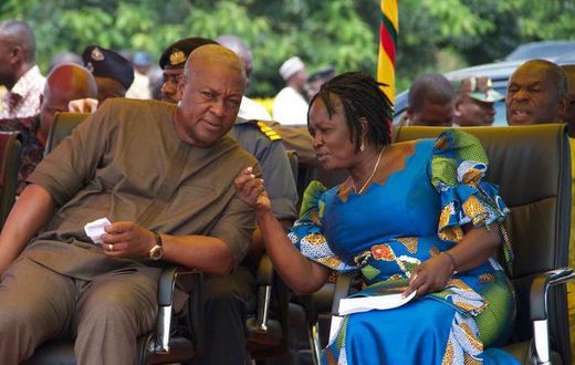 John Mahama with Professor Jane Naana Opoku-Agyemang