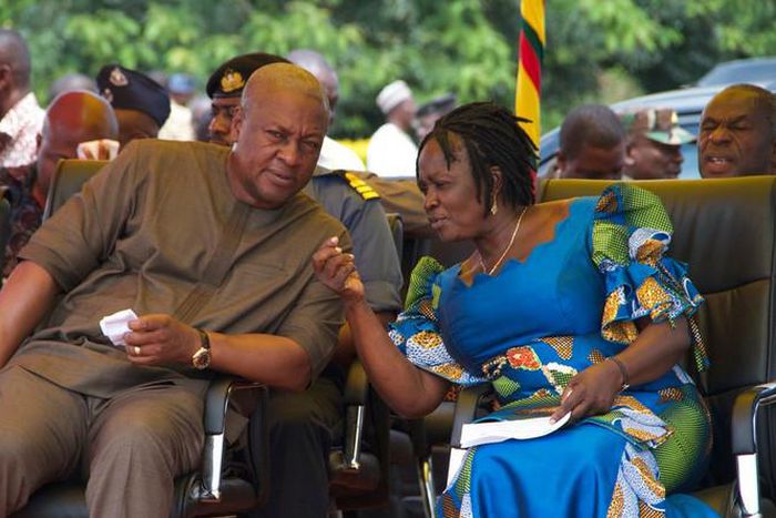 John Mahama with Professor Jane Naana Opoku-Agyemang