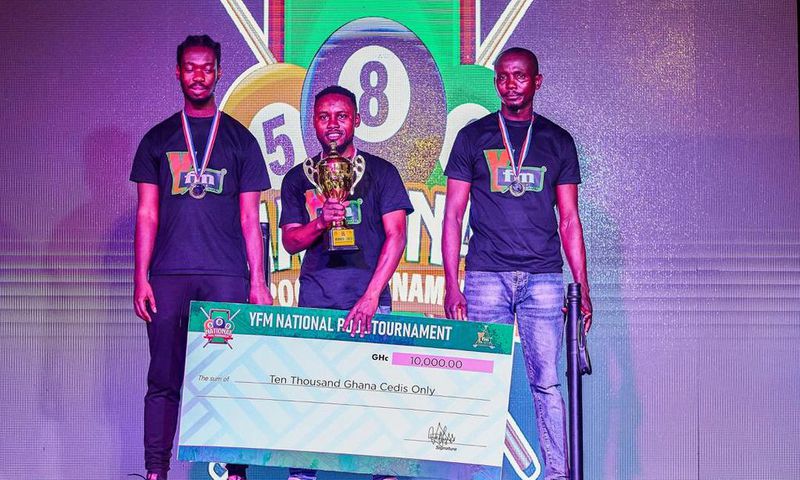 National Pool Tournament: Frank defends title, takes home whopping Ghc10,000