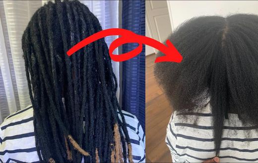 Locs to afro