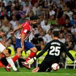 Real goalkeeper Thibaut Courtois thwarted his former Chelsea and Atletico teammate Diego Costa to ensure the Madrid derby stayed goalless