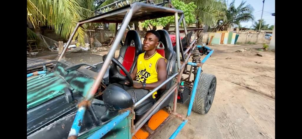 How Ghanaian mechanic Emmanuel Geraldo built his own car after dropping out of school