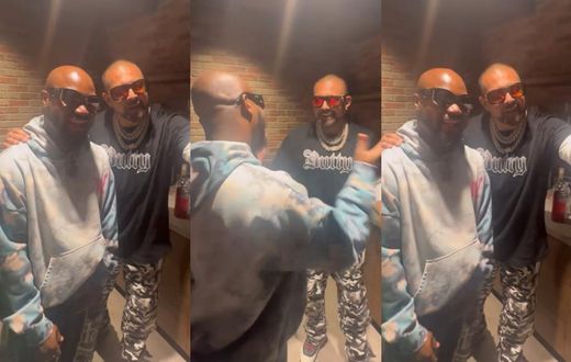 Sean Paul shows wild excitement as he meets superstar King Promise