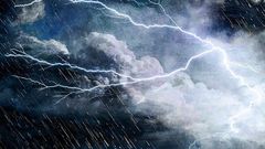 Rain in coastal Ghana