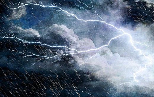 Rain in coastal Ghana