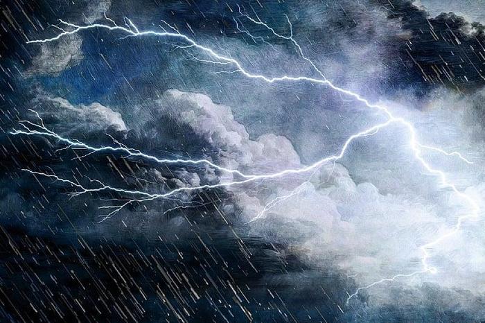 Rain in coastal Ghana