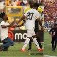 Video: Pitch invader taken away by Police during Ghana vs Angola game