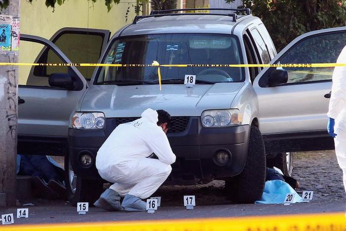Guadalajara Mexico crime scene homicide murder