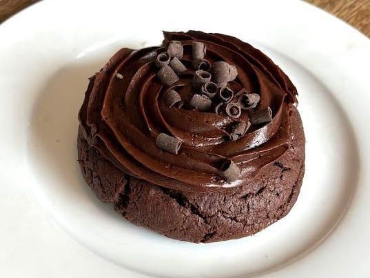 The chocolate-cake cookie tasted exactly like a slice of cake.