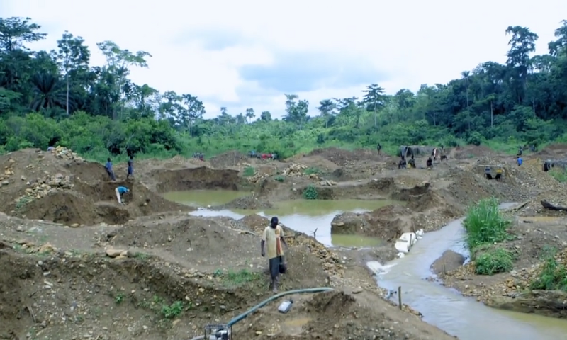 Galamsey in Atewa forest