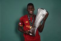 Felix Afena-Gyan with the Europa Conference League