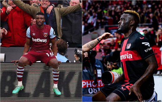 Victor Boniface performs Kudus’ celebration after scoring against West Ham (Video)