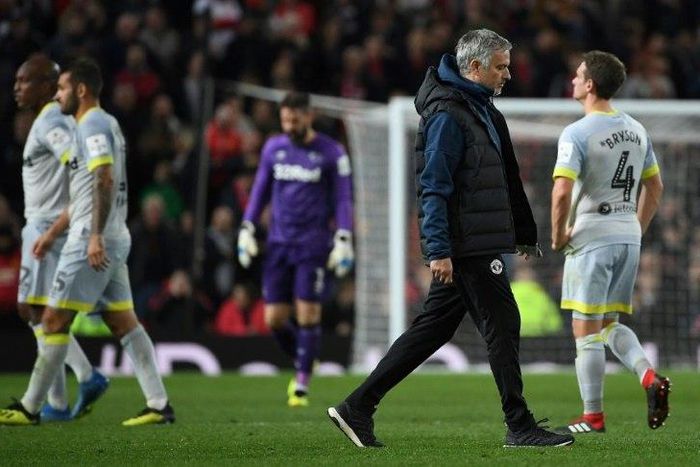 Jose Mourinho is feeling the heat after Manchester United's League Cup misery