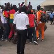 Asamoah Gyan mobbed in Kumasi on arrival