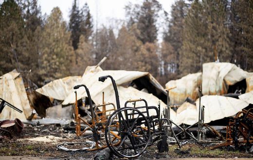 paradise moving back into funeral home camp fire
