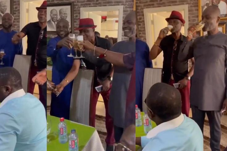 Kennedy Agyapong holds champagne party to celebrate legal battle win over Anas (WATCH)