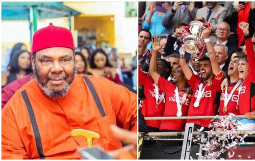 Watch how Pete Edochie celebrated Man United’s FA Cup victory (Video)