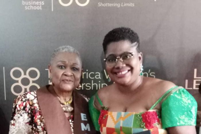 Linda Ewoenam Donkor with Joyce Aryee