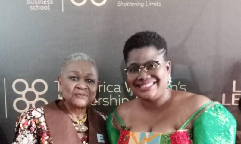 Linda Ewoenam Donkor with Joyce Aryee