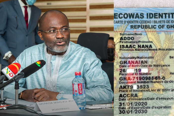 Kennedy Agyapong on Ghana card