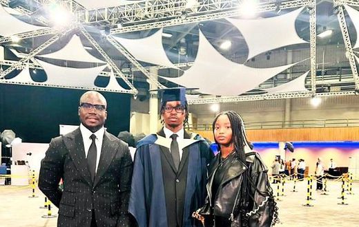 Larry Appiah: Stephen Appiah’s eldest son graduates from University of Birmingham