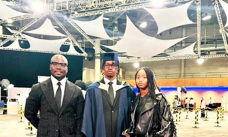 Larry Appiah: Stephen Appiah’s eldest son graduates from University of Birmingham