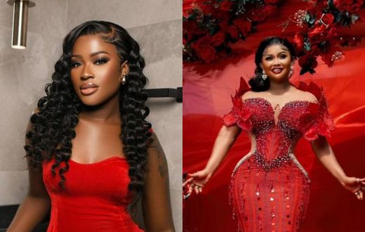 Ghanaian celebs stunning in red
