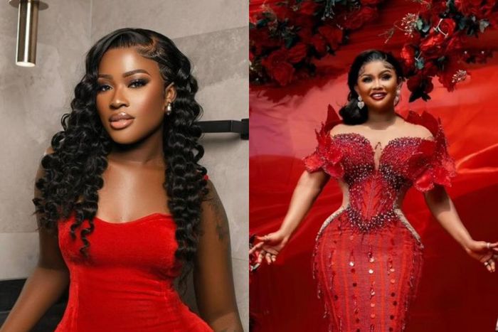 Ghanaian celebs stunning in red