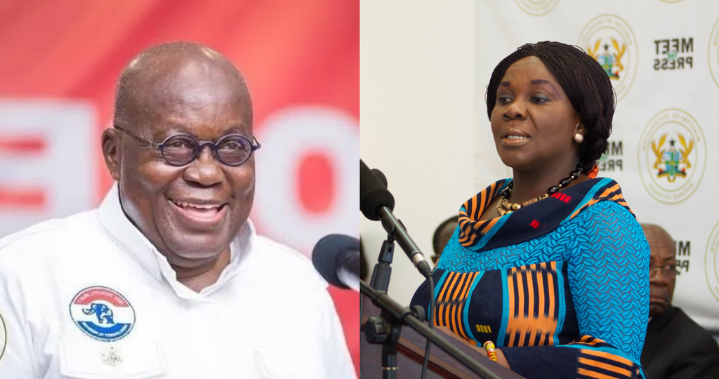 Nana Addo and Cecilia Abena Dapaah