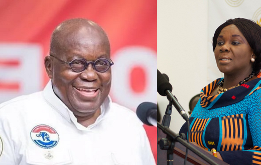 Nana Addo and Cecilia Abena Dapaah