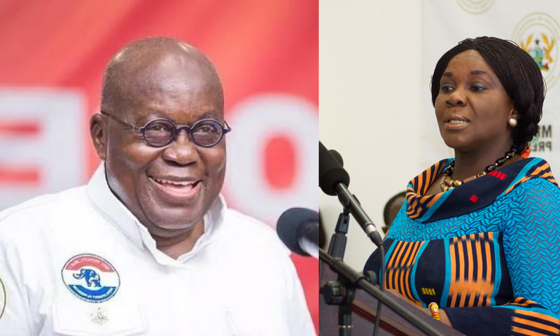 Nana Addo and Cecilia Abena Dapaah