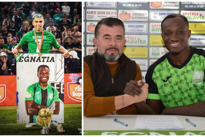 Raphael Dwamena: Albanian club FK Egnatia to name stadium stand after late striker