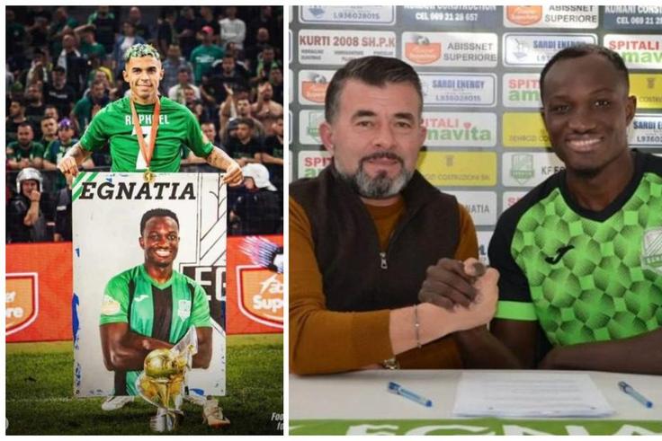 Raphael Dwamena: Albanian club FK Egnatia to name stadium stand after late striker