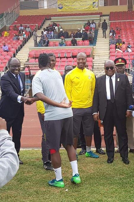Ghana President Akufu Addo visits Black Stars in Ethiopia
