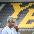Jose Mourinho oversees Manchester United's training session at the Stade de Suisse on Tuesday