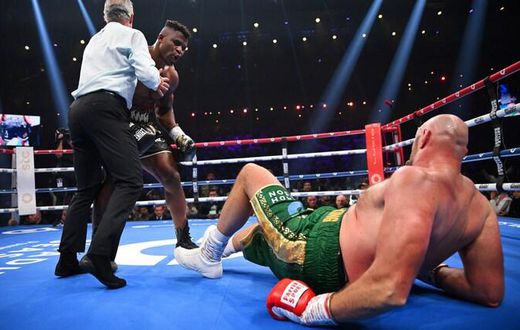 Shatta Wale says Francis Ngannou was robbed against Tyson Fury